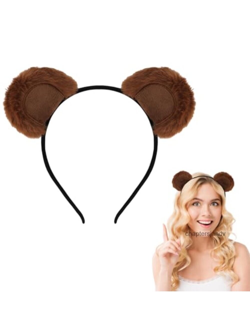 Bear Ears Headband Plush Cosplay Costume Headwear